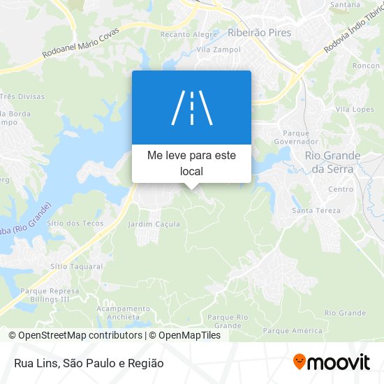 Rua Lins mapa
