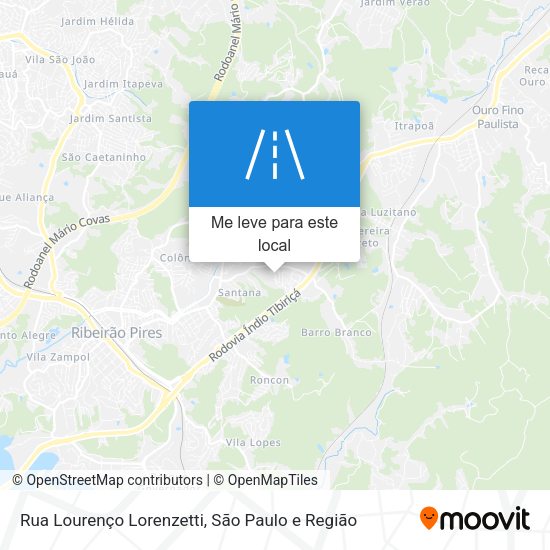 Rua Lourenço Lorenzetti mapa