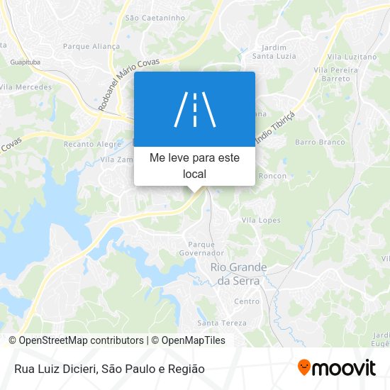 Rua Luiz Dicieri mapa