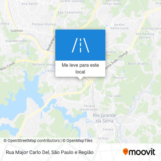 Rua Major Carlo Del mapa