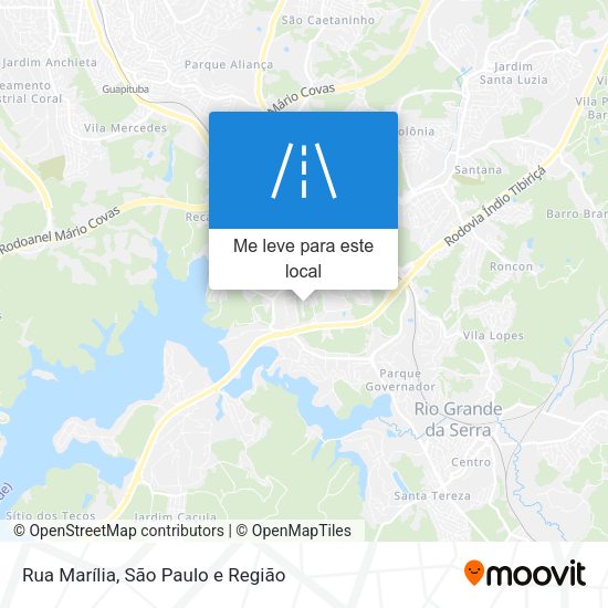 Rua Marília mapa