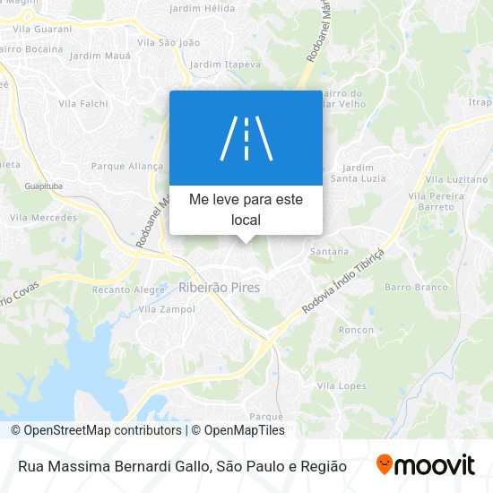 Rua Massima Bernardi Gallo mapa