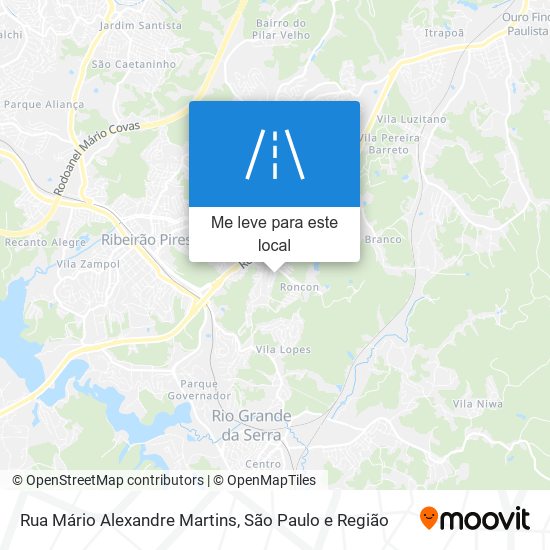 Rua Mário Alexandre Martins mapa