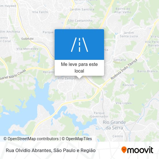 Rua Olvidio Abrantes mapa