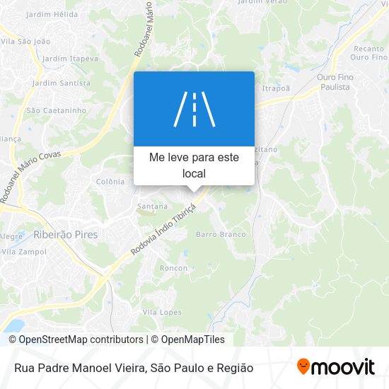 Rua Padre Manoel Vieira mapa