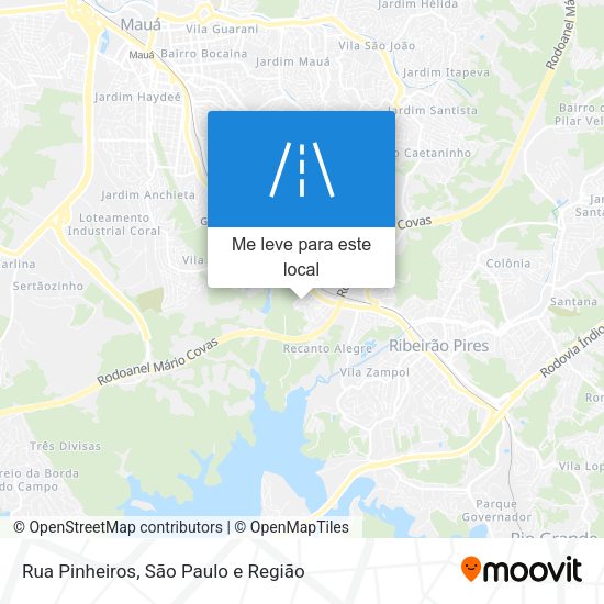 Rua Pinheiros mapa