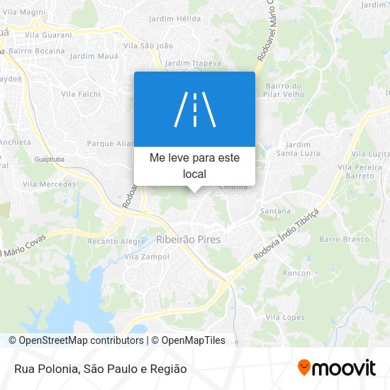 Rua Polonia mapa