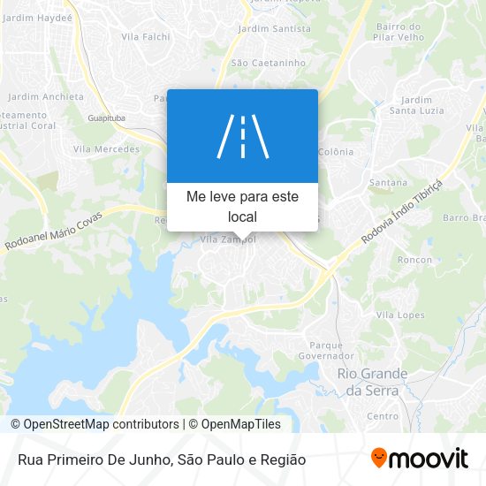 Rua Primeiro De Junho mapa