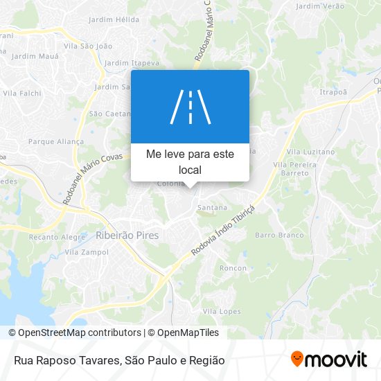 Rua Raposo Tavares mapa