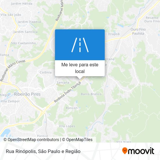 Rua Rinópolis mapa