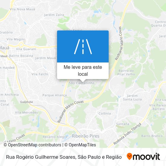 Rua Rogério Guilherme Soares mapa