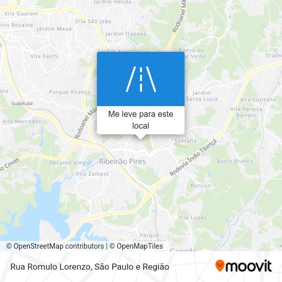 Rua Romulo Lorenzo mapa