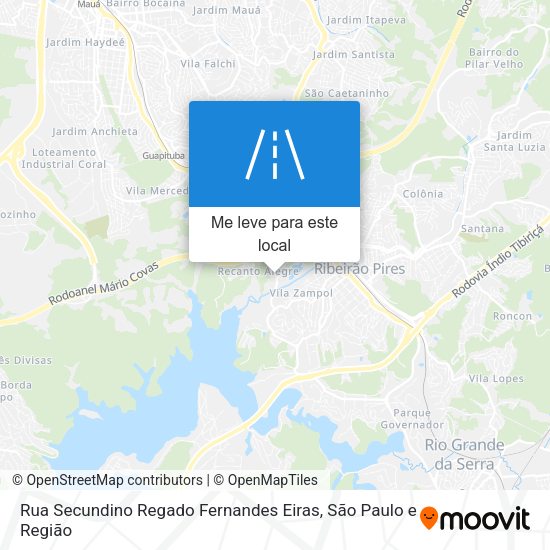 Rua Secundino Regado Fernandes Eiras mapa