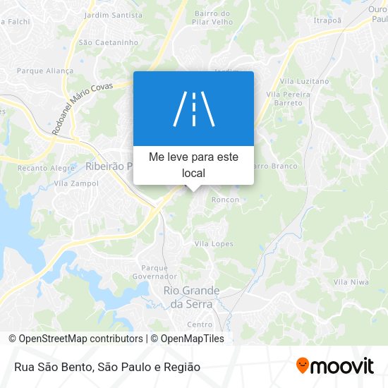 Rua São Bento mapa