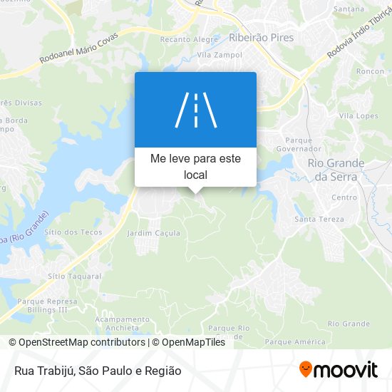 Rua Trabijú mapa