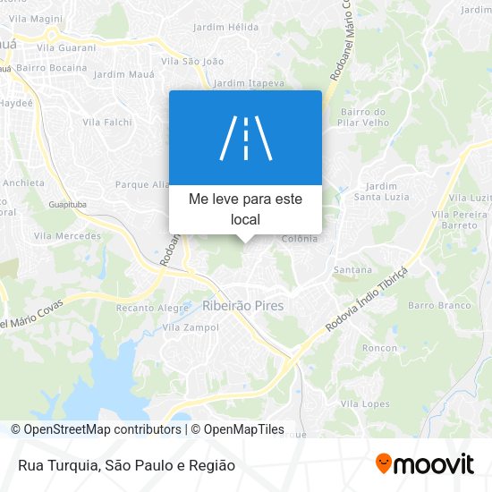 Rua Turquia mapa