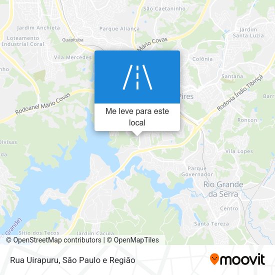 Rua Uirapuru mapa