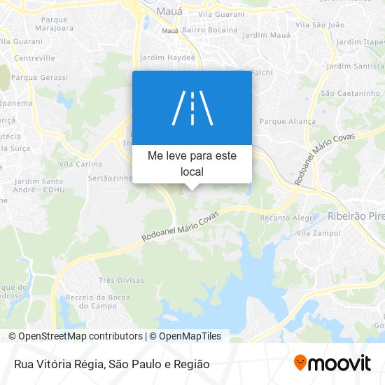 Rua Vitória Régia mapa