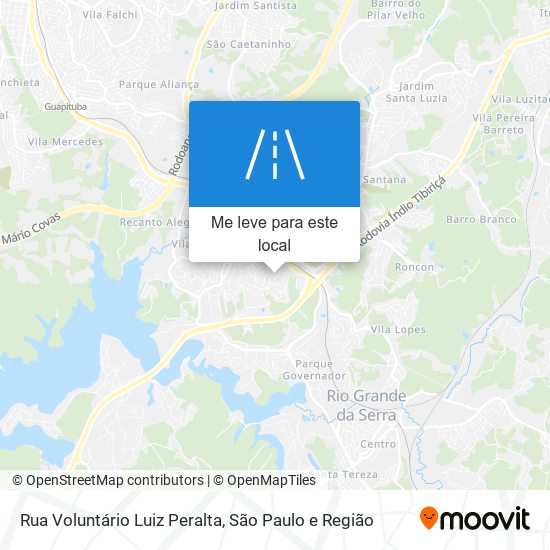 Rua Voluntário Luiz Peralta mapa