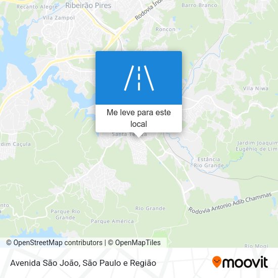 Avenida São João mapa
