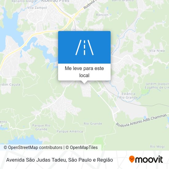 Avenida São Judas Tadeu mapa