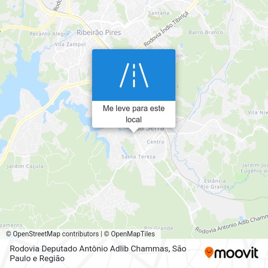 Rodovia Deputado Antônio Adlib Chammas mapa