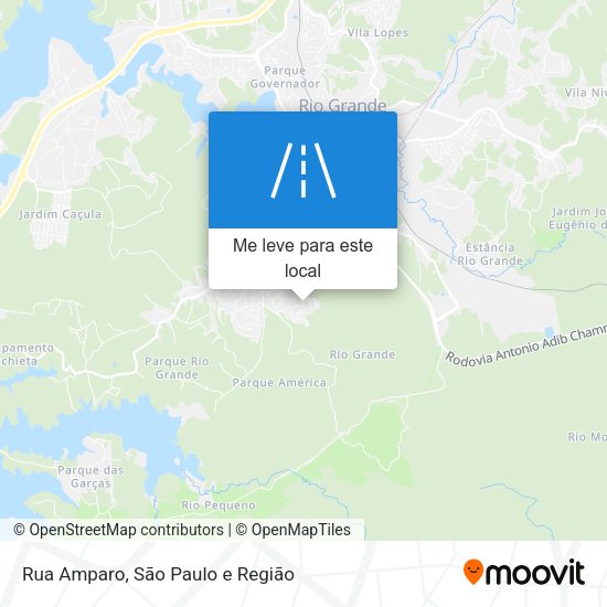 Rua Amparo mapa
