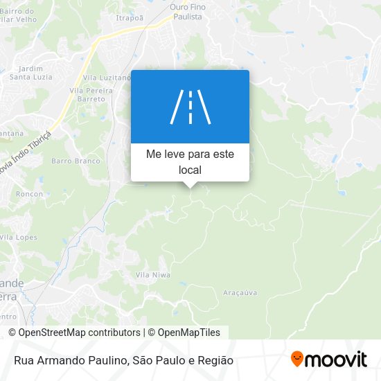 Rua Armando Paulino mapa