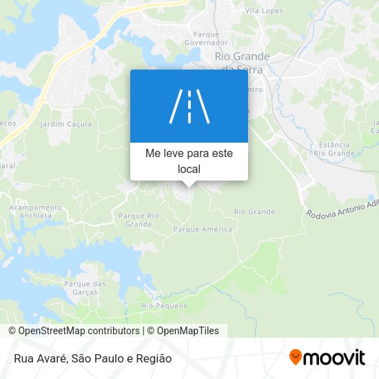 Rua Avaré mapa