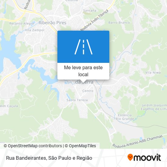 Rua Bandeirantes mapa