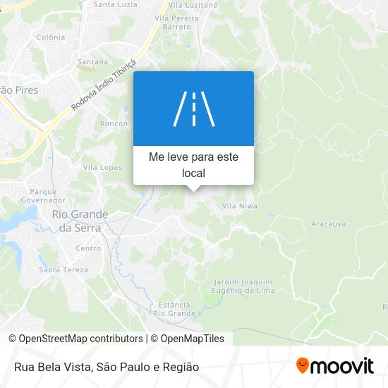 Rua Bela Vista mapa