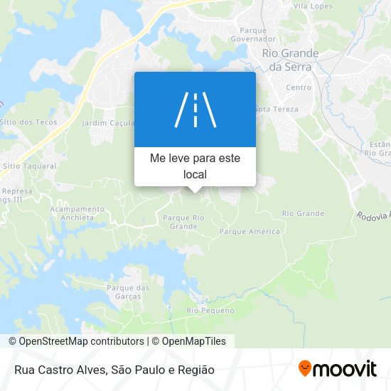 Rua Castro Alves mapa