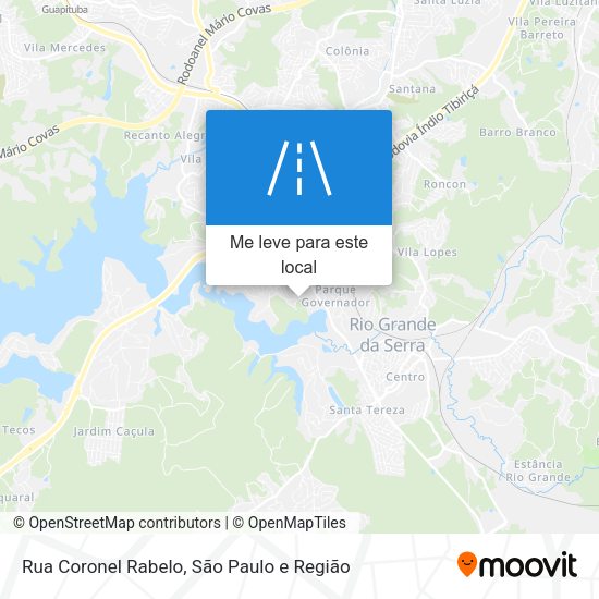 Rua Coronel Rabelo mapa