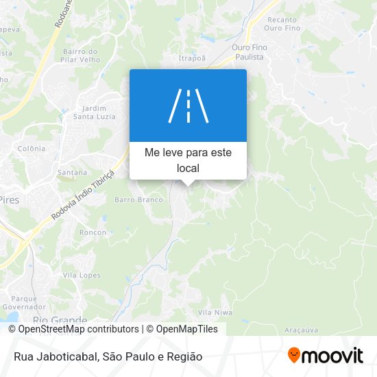 Rua Jaboticabal mapa