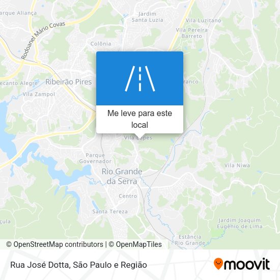 Rua José Dotta mapa