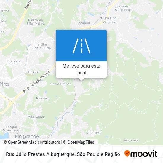 Rua Júlio Prestes Albuquerque mapa