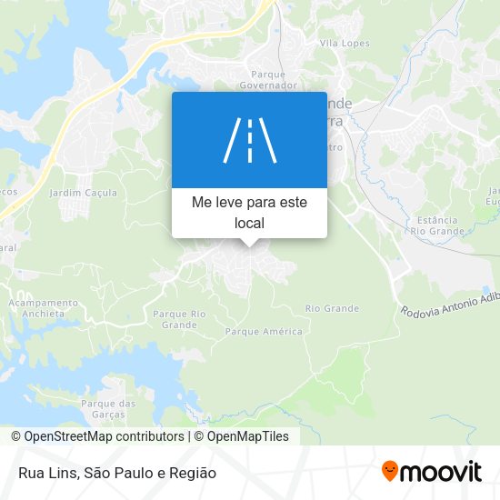Rua Lins mapa