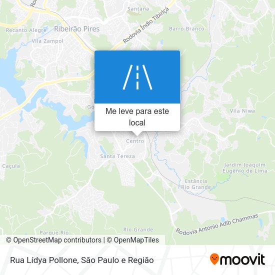 Rua Lídya Pollone mapa