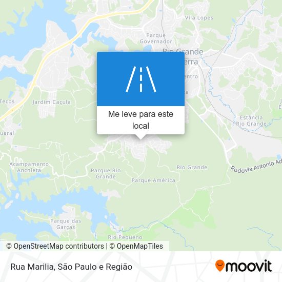 Rua Marilia mapa