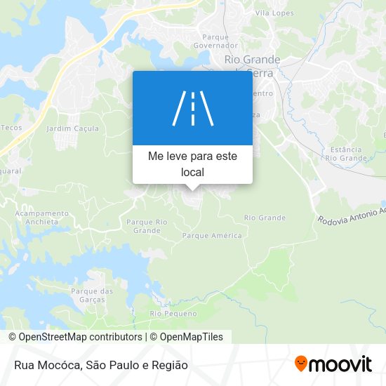 Rua Mocóca mapa