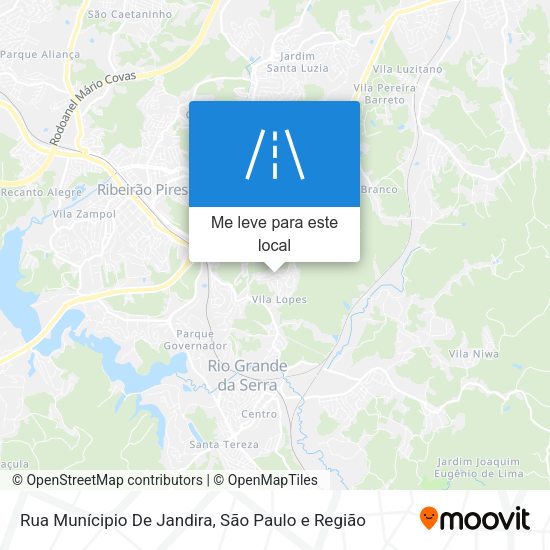 Rua Munícipio De Jandira mapa
