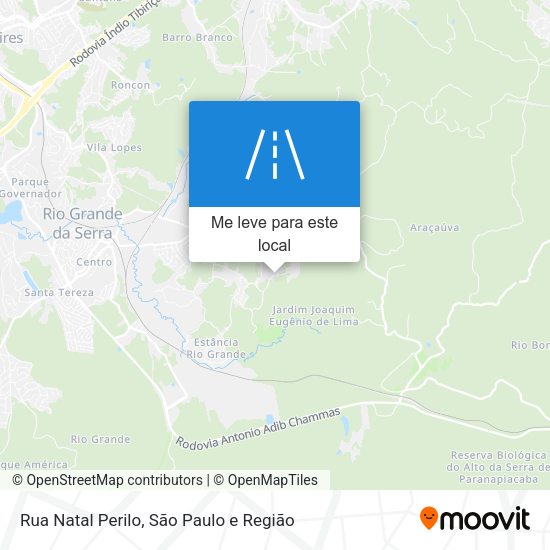 Rua Natal Perilo mapa