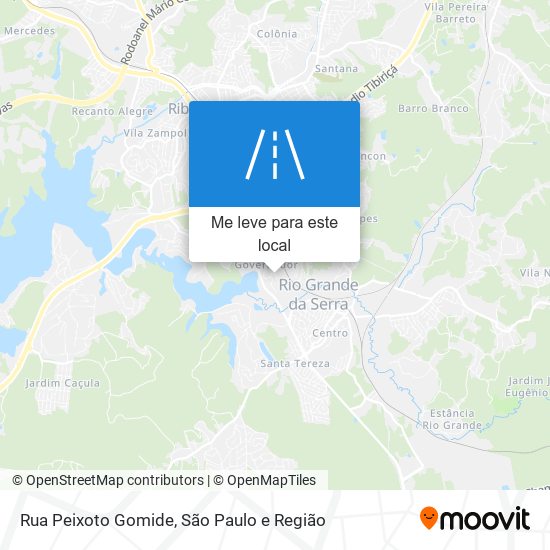 Rua Peixoto Gomide mapa