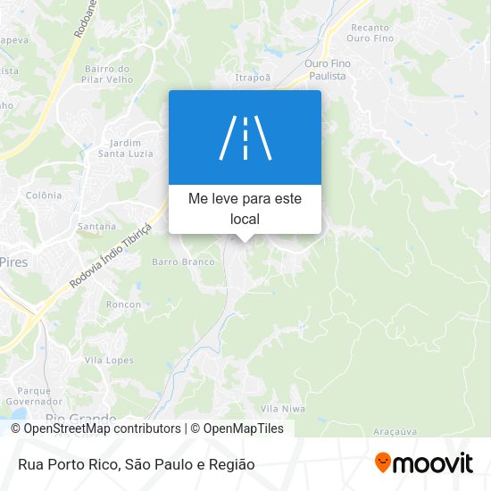 Rua Porto Rico mapa