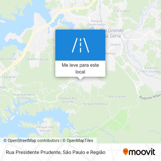 Rua Presidente Prudente mapa