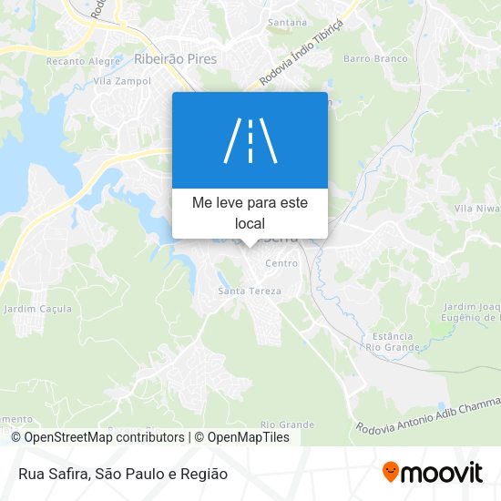 Rua Safira mapa