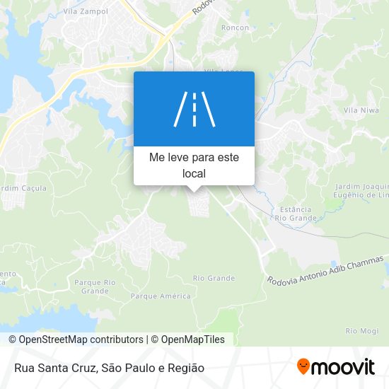 Rua Santa Cruz mapa