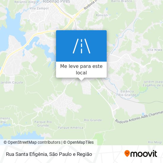 Rua Santa Efigênia mapa