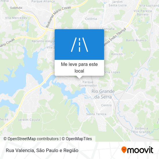 Rua Valencia mapa
