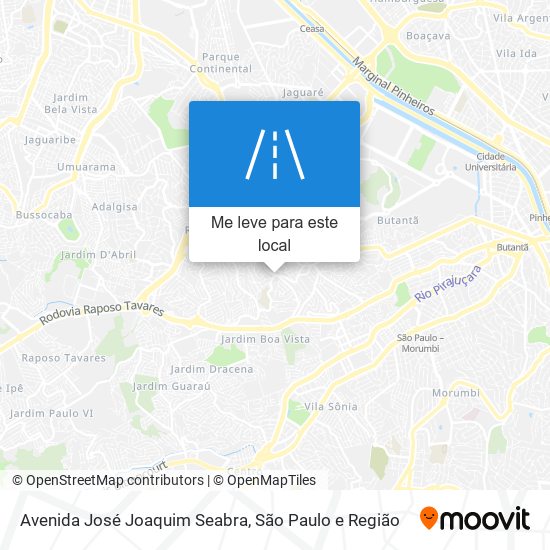 Avenida José Joaquim Seabra mapa